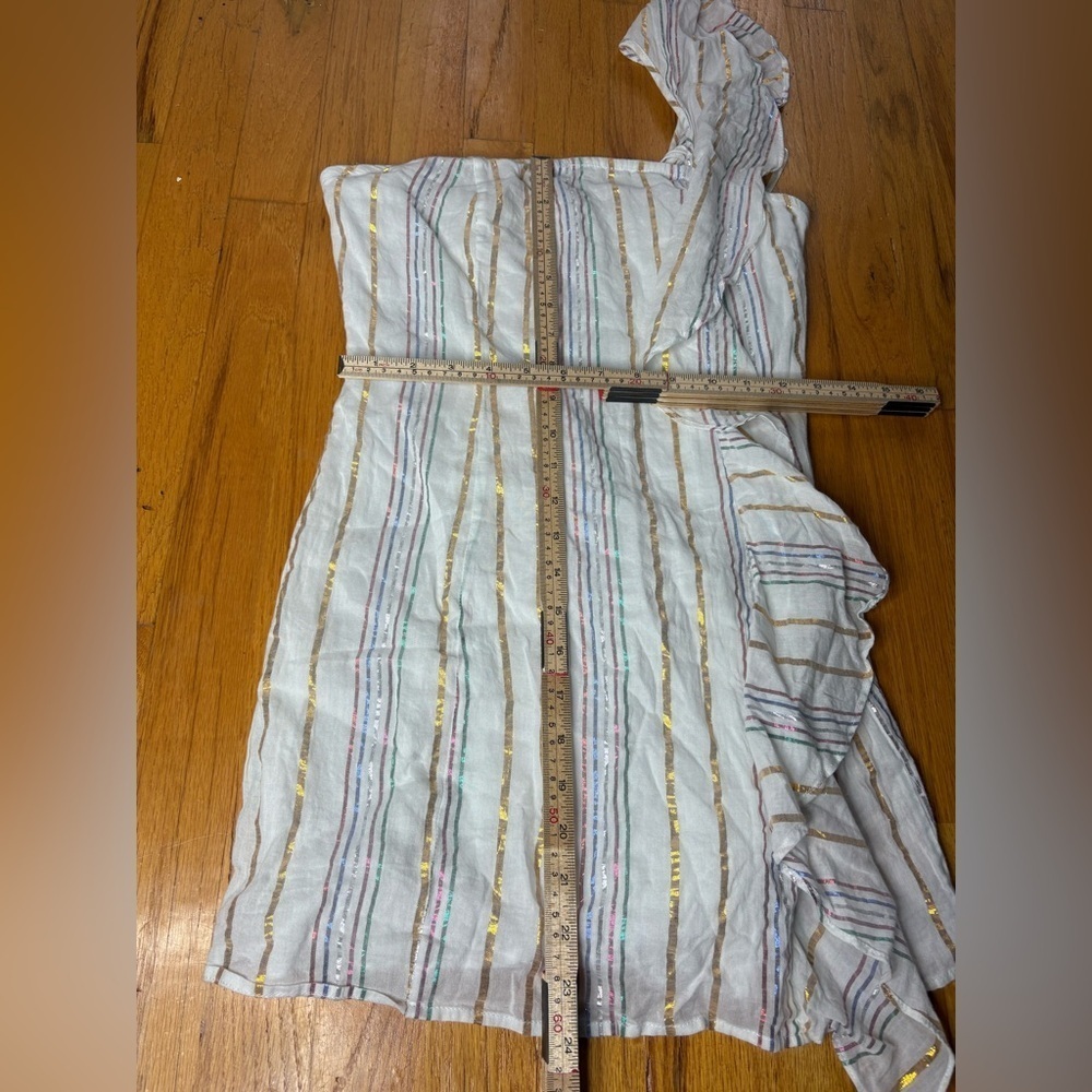 ✨Tularosa One-Shoulder Ruffle Mini Dress – Size Small✨ 💛 - Picture 3 of 10